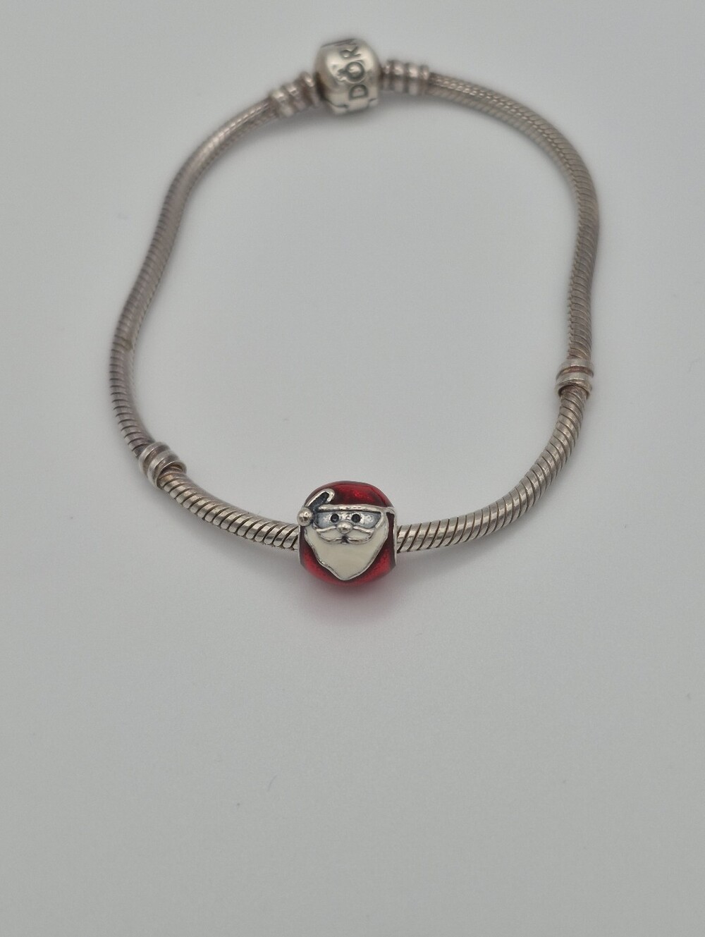Pandora Jolly Round Santa Charm Retired Charm Only